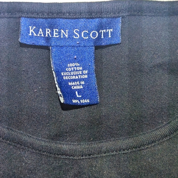 Snowflake Top / Holiday Shirt / Karen Scott Christmas Jersey - Picture 4 of 7